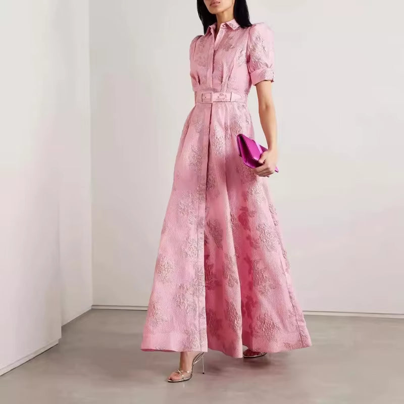 Radiant Elegance: Luxury Slim-Fit Long Dress for Women